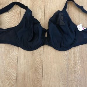 ELOMI  Etta Black Bra 34J US 34 GG UK